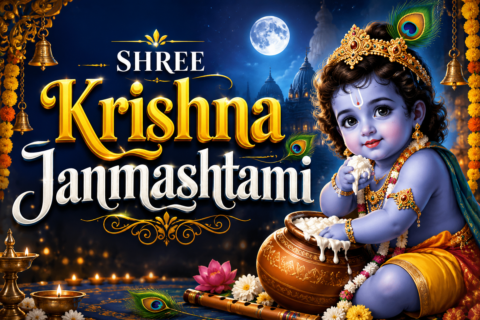 Shree Krishna Janmashtami: A Divine Celebration of Love, Dharma and Joy
